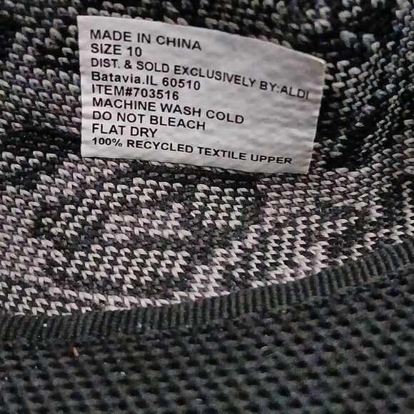 Serra shoes flats loafers slip on sandals slides Black Gray Knit Sz 10 EUC - Picture 6 of 7